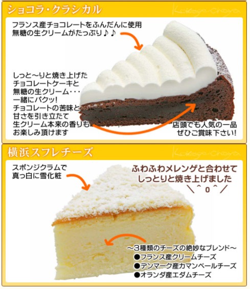 ケーキセットの種類