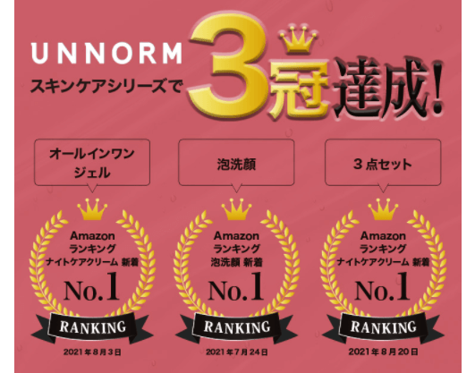 Amazonで3冠獲得したアンノルム